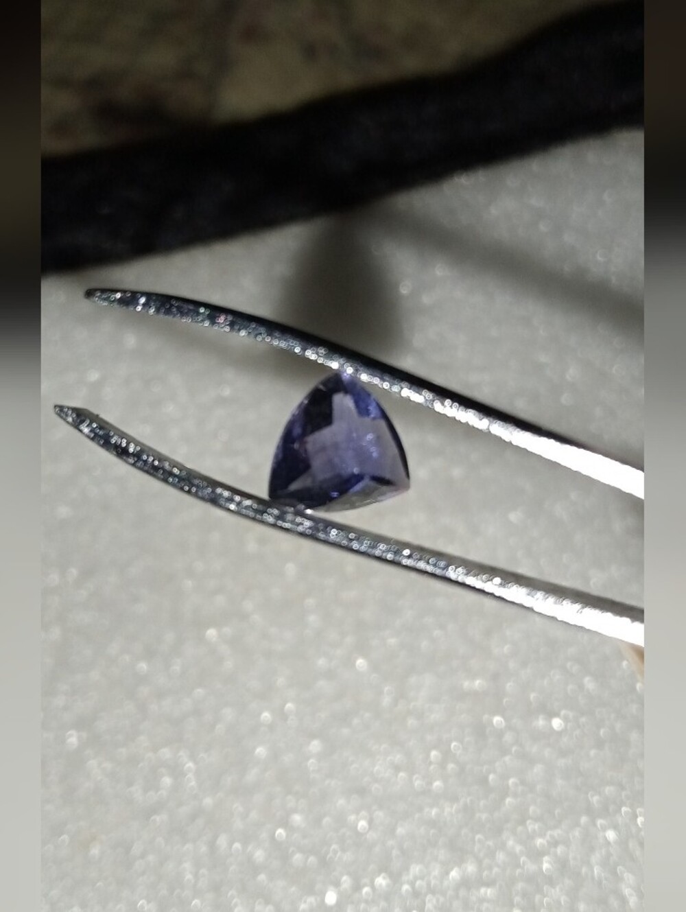 SALE!!! WAS $600 Beautiful Deep Color Natural 2.0ct Trillion Purple Tanzanite - Picture 11 of 11